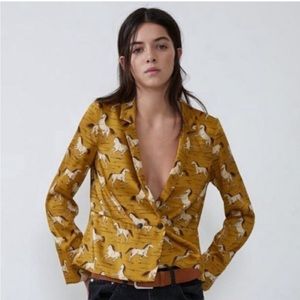 Zara horse blouse